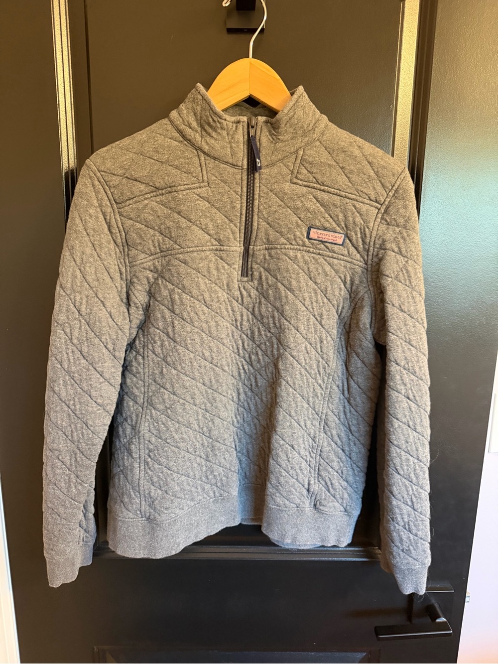 Vineyard Vines Quilted Half-Zip Shep Shirt Pullover - Heather Gray
